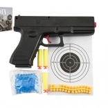 Pistole na kuličky 20 cm s vodními kuličkami a pěnovými náboji