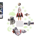 Svítící vesmírné dekorace na zeď a strop