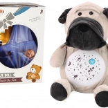 Usínací plyšový pejsek s režimem den a noc