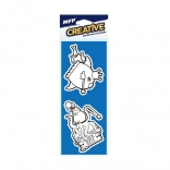 Malování vodou – pěnové samolepky, sada 2 ks, mix motivů