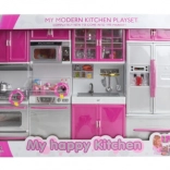 Dětská moderní kuchyňka s doplňky na baterie, 39 dílů