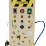 Dřevěná interaktivní LED busy board 2Kids Toys