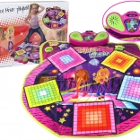 Dětská taneční podložka se světly a zvuky, 91cm x 93cm