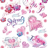 Jarní nažehlovací nášivky malý arch