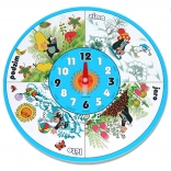 Dřevěné nástěnné hodiny KRTEK 20 cm