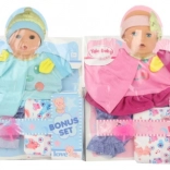 Oblečení pro panenku 40 cm s plenkou a dudlíkem