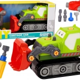 Dětská pásová koparka k rozebírání DIY – Zelená