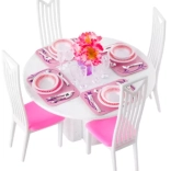 Velká sada nábytku do domečku pro panenky – jídelní set