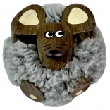 Dřevěná magnetka s pomponem – myš 2Kids Toys