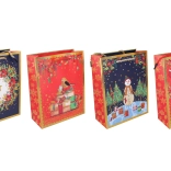 Dárková taška M vánoční 26 × 32 × 10 cm