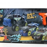 Stavebnice auto 3 v 1 se šroubovákem a dětskou vrtačkou