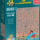 Puzzle JUMBO Jan van Haasteren Expert 5: Kde to teče, 500 dílků