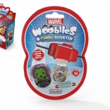 Wooblies Turbo Booster magnetické figurky MARVEL 4 cm – balíček s vystřelovačem