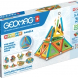 Geomag Supercolor Panels recyklované magnetické stavebnice 78 dílků