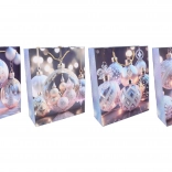 Dárková taška vánoční L 32 × 41,5 × 12 cm