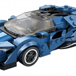 Stavebnice sportovní auto modré 327 dílků