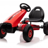 Červený šlapací motokára pro děti
