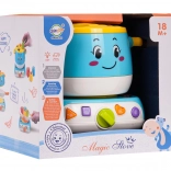 Interaktivní sporák s hrncem a třídičem tvarů