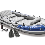 Nafukovací člun pro 5 osob s vesly a pumpou Intex Excursion 5