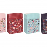 Dárková taška s víkem m 27 × 27 × 13 cm celoroční, 4 druhy