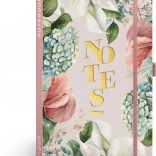 NOTIQUE linkovaný notes lilie 13 × 21 cm