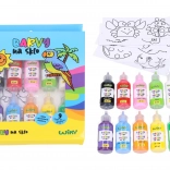 Barvy na sklo sada 9+1 včetně šablon