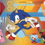 Puzzle Sonic 60 dílků Sonic v akci