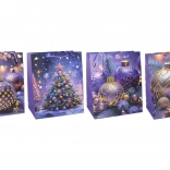 Dárková taška L vánoční 31 × 40 × 12 cm