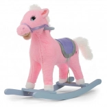 Růžový houpací kůň pro děti
