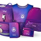 Školní set Koně Srdce: batoh, penál, sáček, zástěra, peněženka