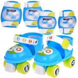 Dětské nastavitelné kolečkové brusle s chrániči