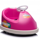 Růžový elektrický vozík pro děti