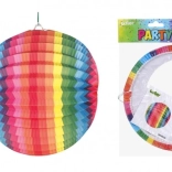 Lampion Kulatý Duhový 25 cm