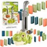 woopie elektrická lokomotiva na domino kostičky dinosaurus zelený