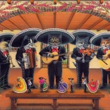 Art Puzzle kočičí flamenco skupina 500 dílků