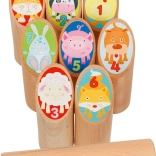 Vikingská hra kubb zvířátka