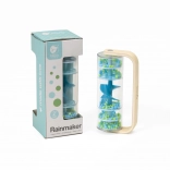 Klasická dešťová hůlka s kuličkami – modrá