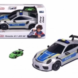 Majorette Porsche 911 GT3 RS policie – přepravní kontejner s autem