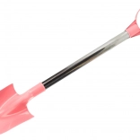 Hliníková dětská lopatka do písku pastelově růžová 60 cm