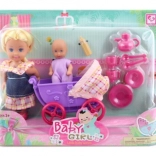 Panenka s kočárkem a doplňky