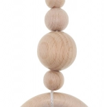 HESS řetízek na kočárek s rolničkou – přírodní, krátký