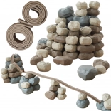 Mistrovské Děti: Elastická Dráha s Gumenými Konstrukčními Kameny 98 ks