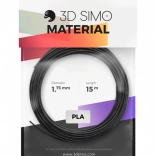 PLA filament pro 3D pero a 3D tisk – sada 1,75 mm, 15 m (černá, zlatá, stříbrná)