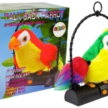 mluvící papoušek pleciuga zelený – interaktivní hračka opakující slova