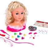 Hlava na česání PRINCESS CORALIE s doplňky