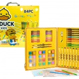 Výtvarná sada v kufříku žlutá kachna, 84 dílů
