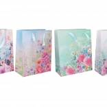 Dárková taška L, 40 × 30 × 12 cm – mix celoročních motivů