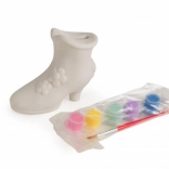 Kreativní sada Pokladnička střevíček k vymalování