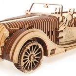 Dřevěný mechanický model UGEARS Roadster VM-01 – 3D puzzle