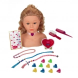 Česací hlava s doplňky Princess Coralie